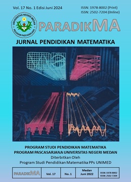 					View Vol. 17 No. 1 (2024): PARADIKMA JURNAL PENDIDIKAN MATEMATIKA (January-June 2024)
				